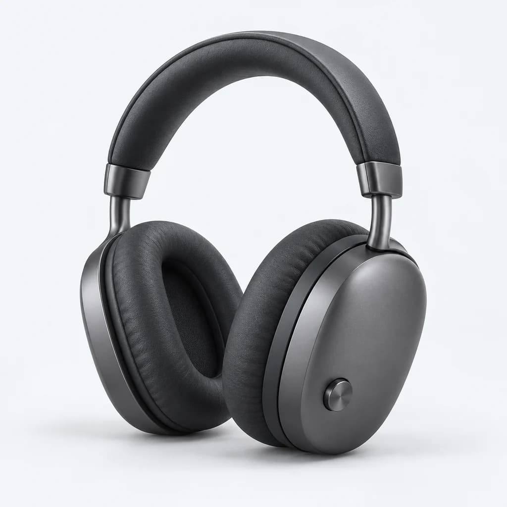 Studio Over-Ear Headphones in graphite, fictional demonstration product